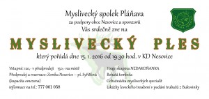 ePOZVÁNKA na Myslivecký Ples 2016 MS Pláňava